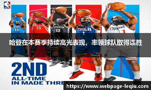 哈登在本赛季持续高光表现，率领球队取得连胜